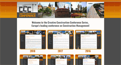 Desktop Screenshot of creative-construction-conference.com